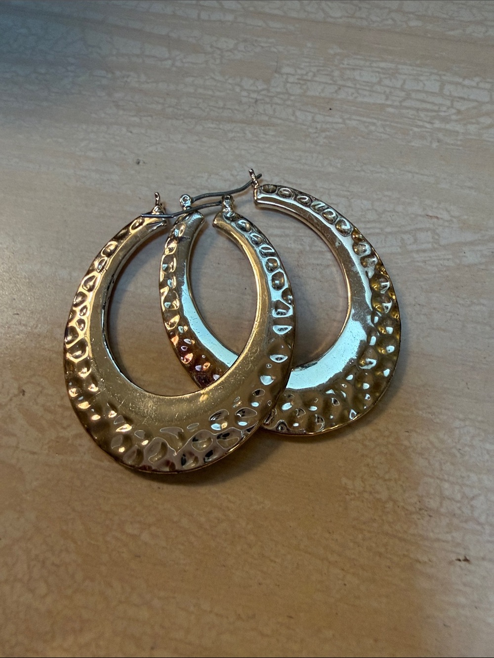 Textured Hoop Earrings for Women